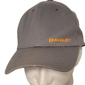 Oakley‎ Flex Unisex Adults Gray Classic M10 Lightweight Baseball Cap Size S/M